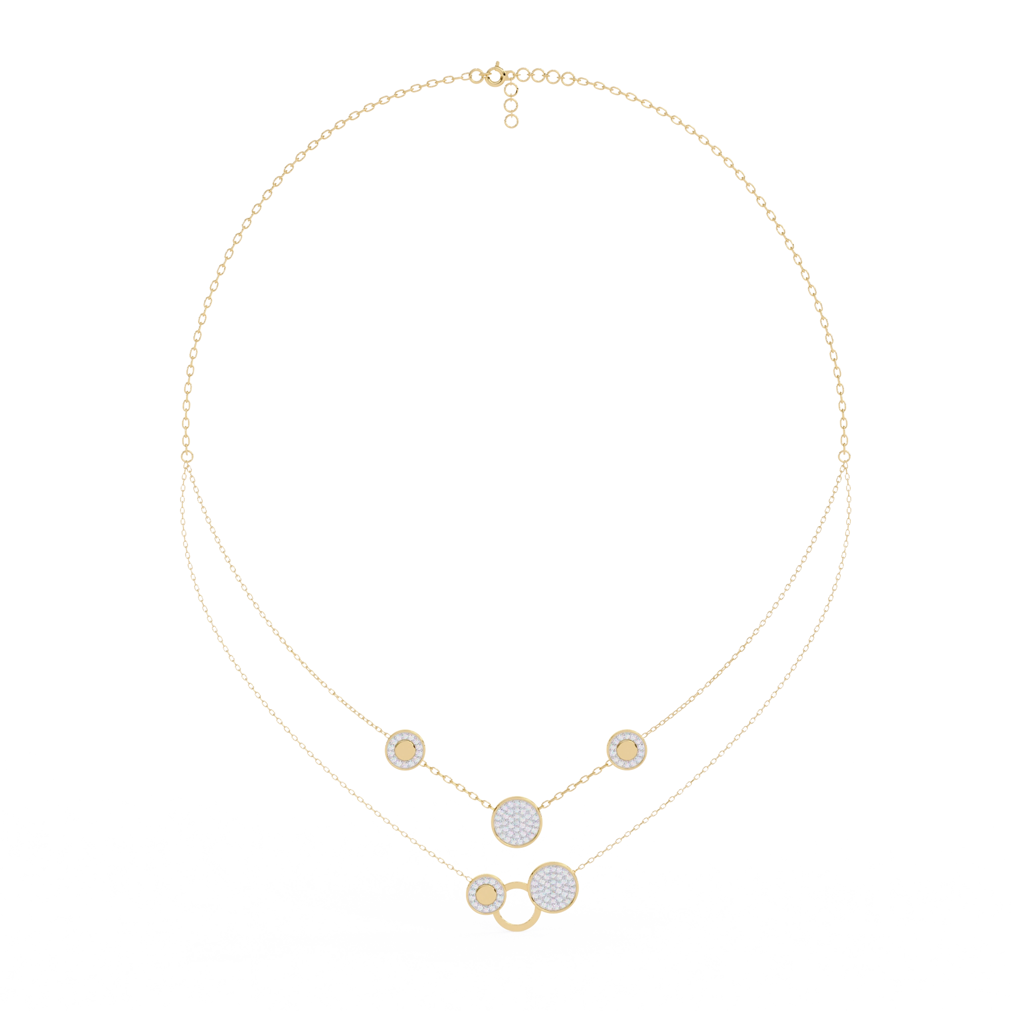 Layered Circle Necklace