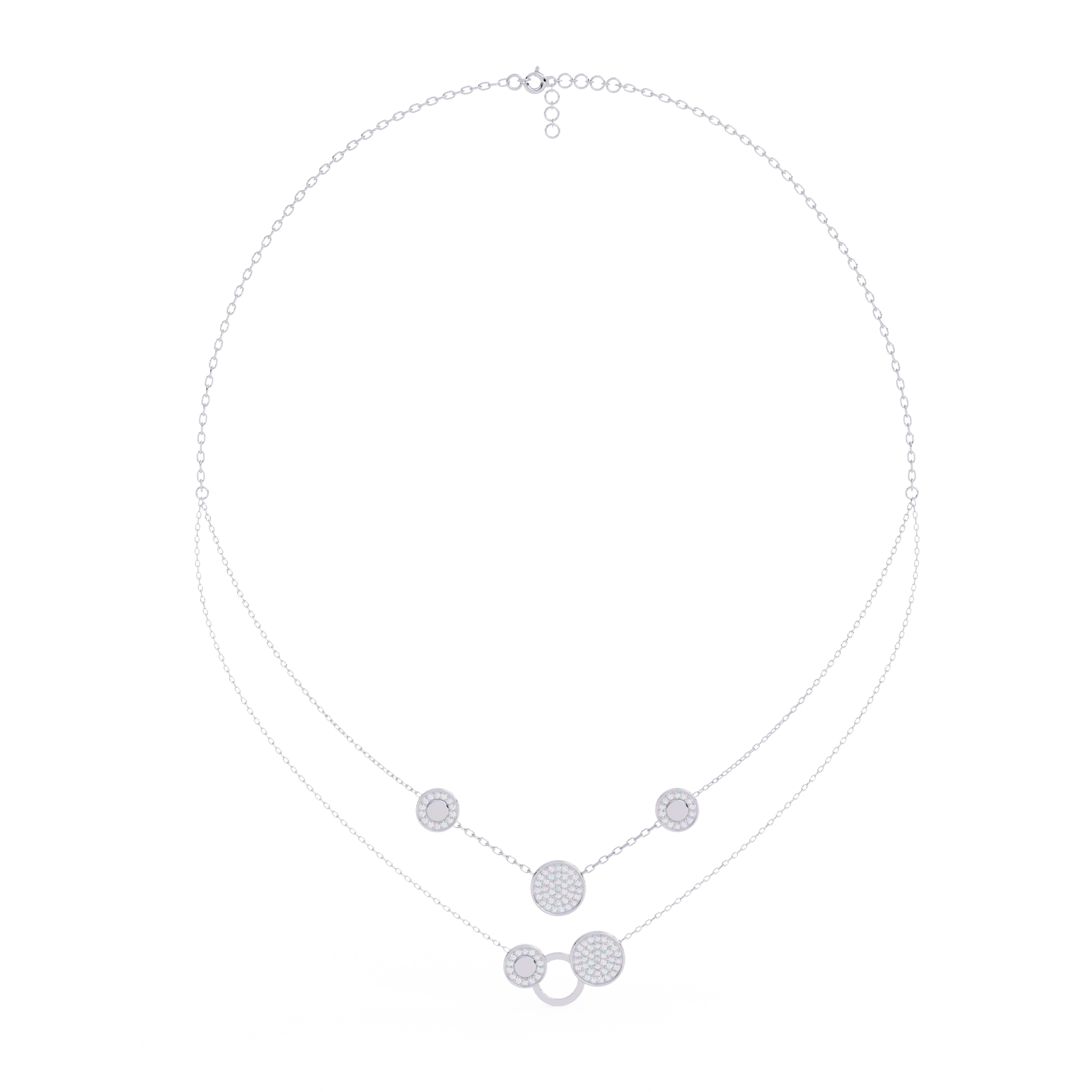 Layered Circle Necklace