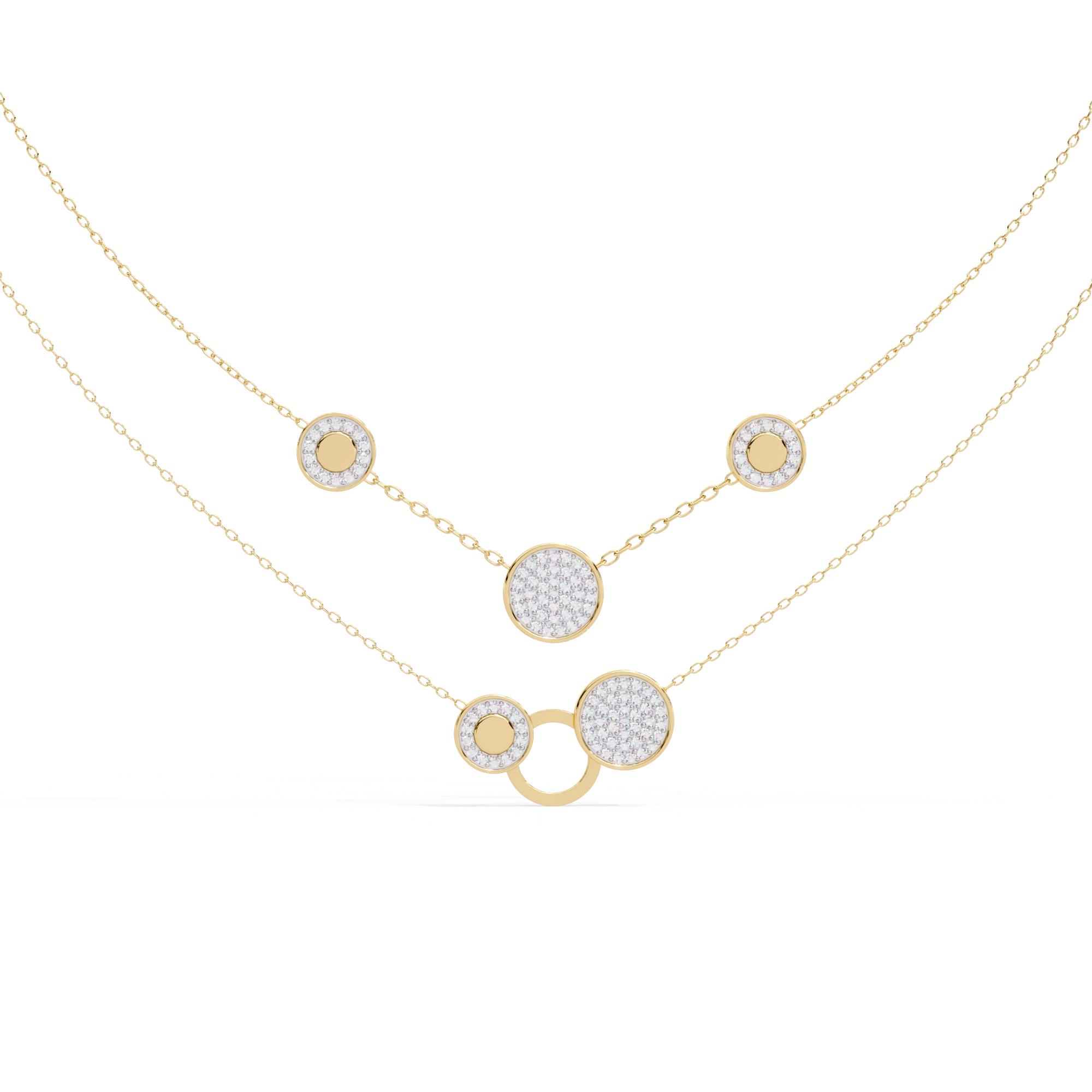 Layered Circle Necklace