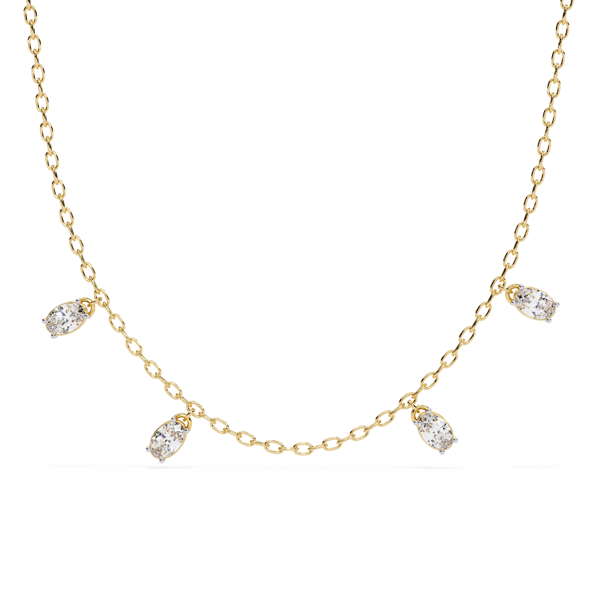 Dangle Diamond Necklace