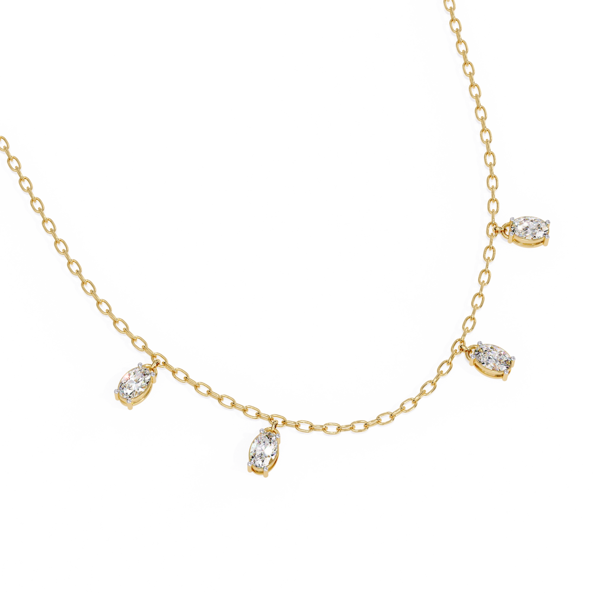 Dangle Diamond Necklace