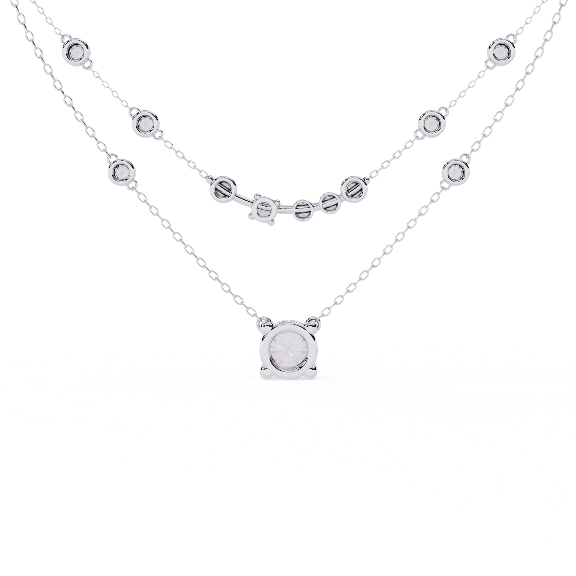 Layered Diamond Necklace