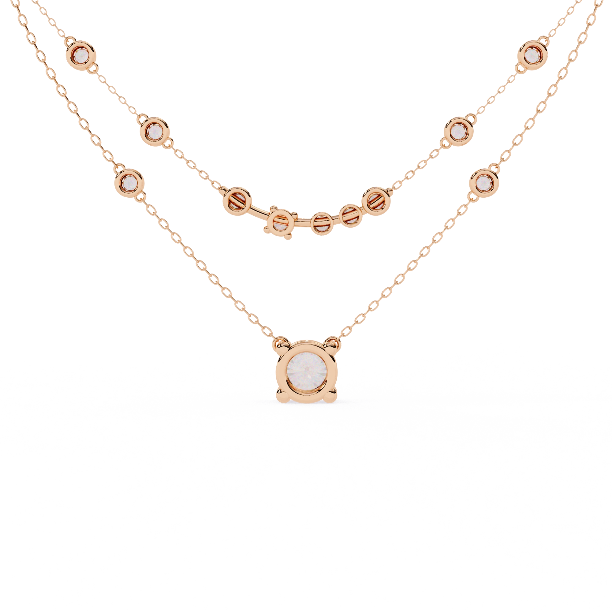 Layered Diamond Necklace