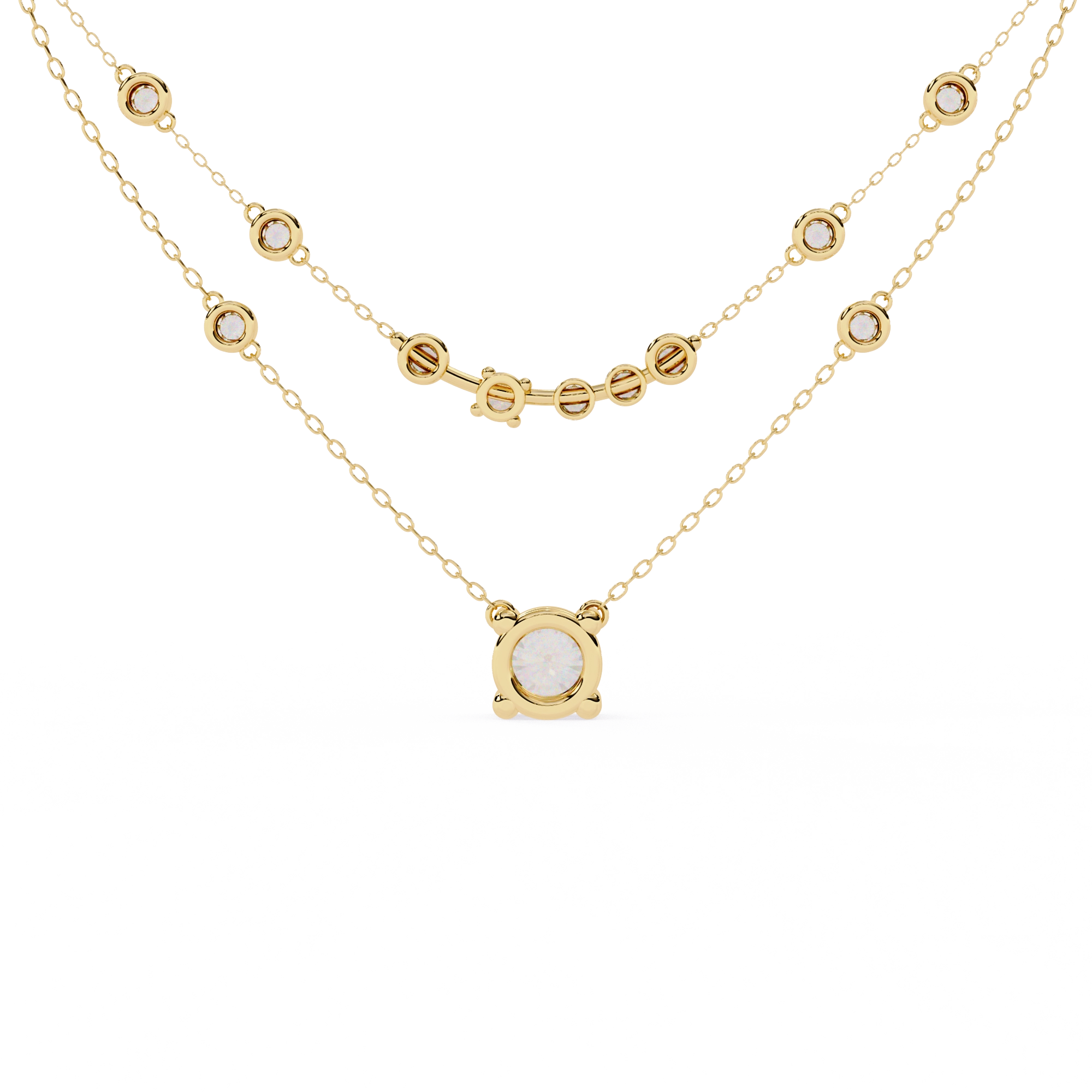 Layered Diamond Necklace