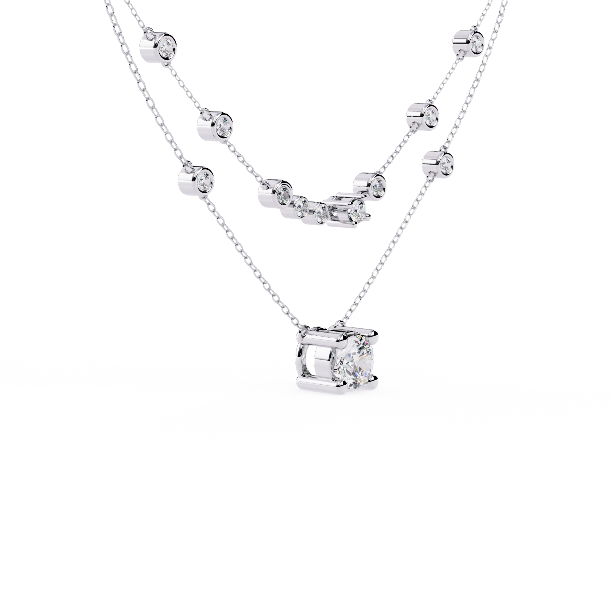 Layered Diamond Necklace