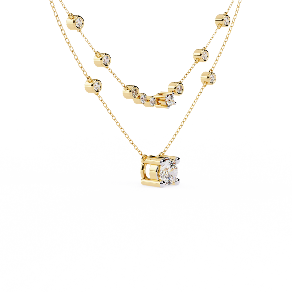 Layered Diamond Necklace