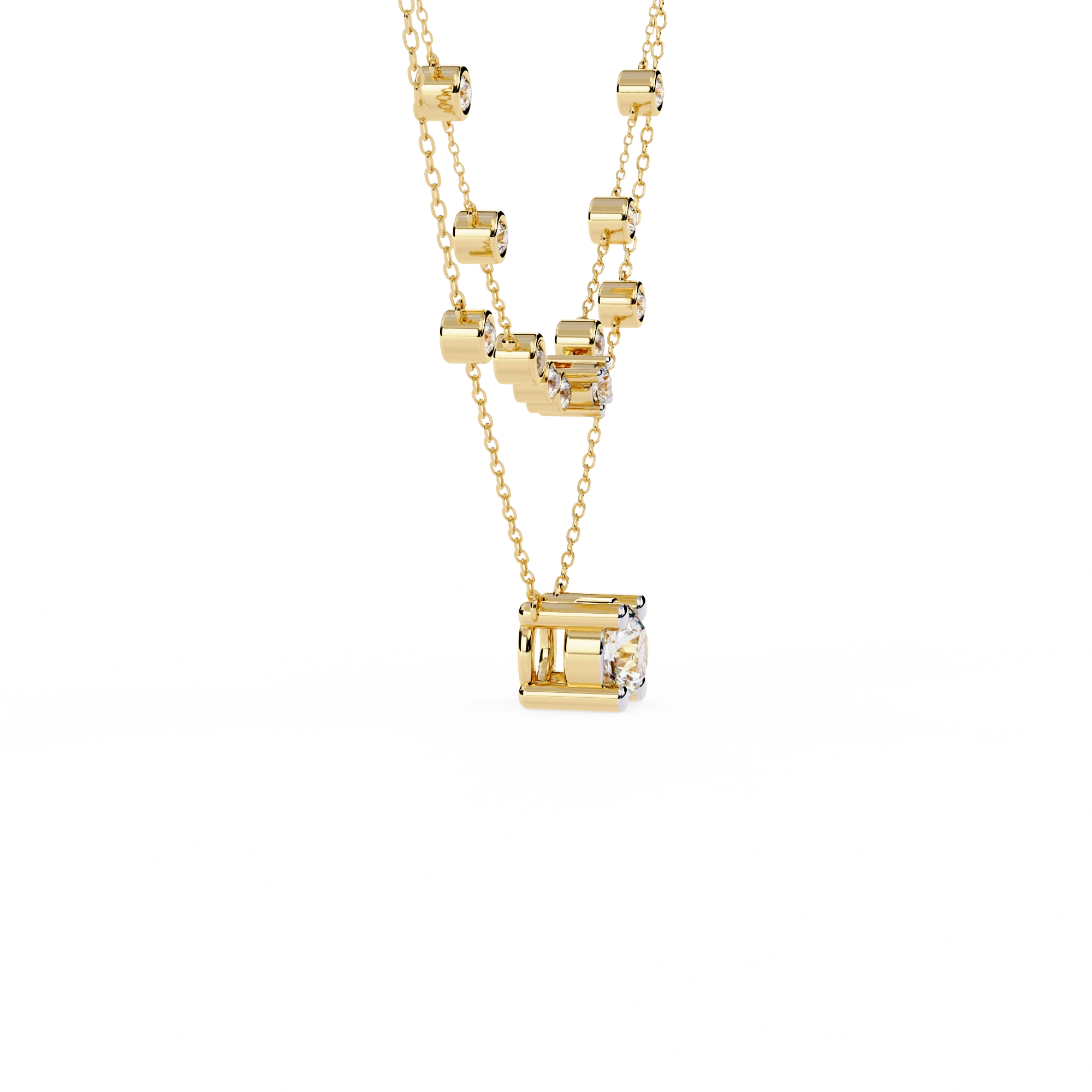 Layered Diamond Necklace