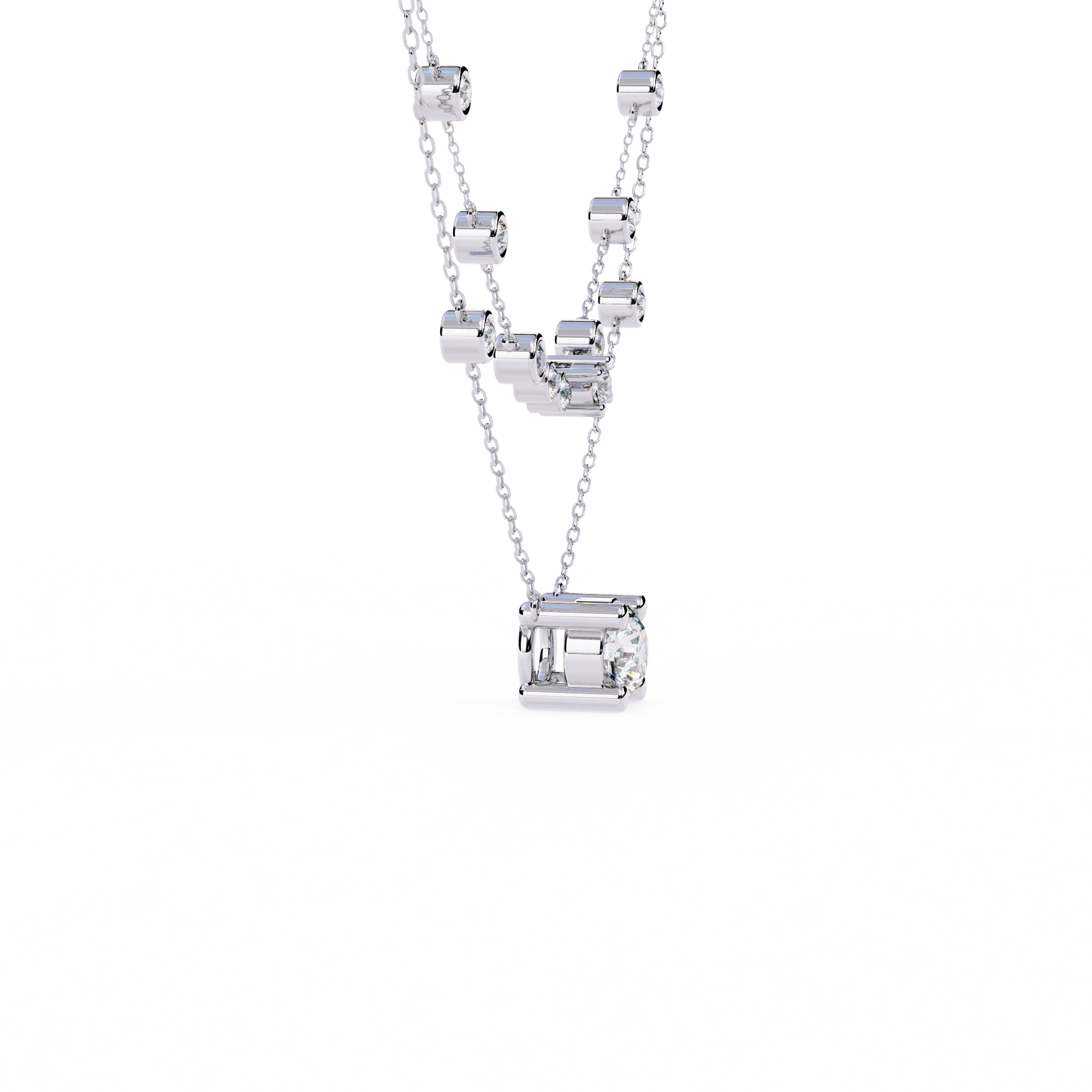 Layered Diamond Necklace