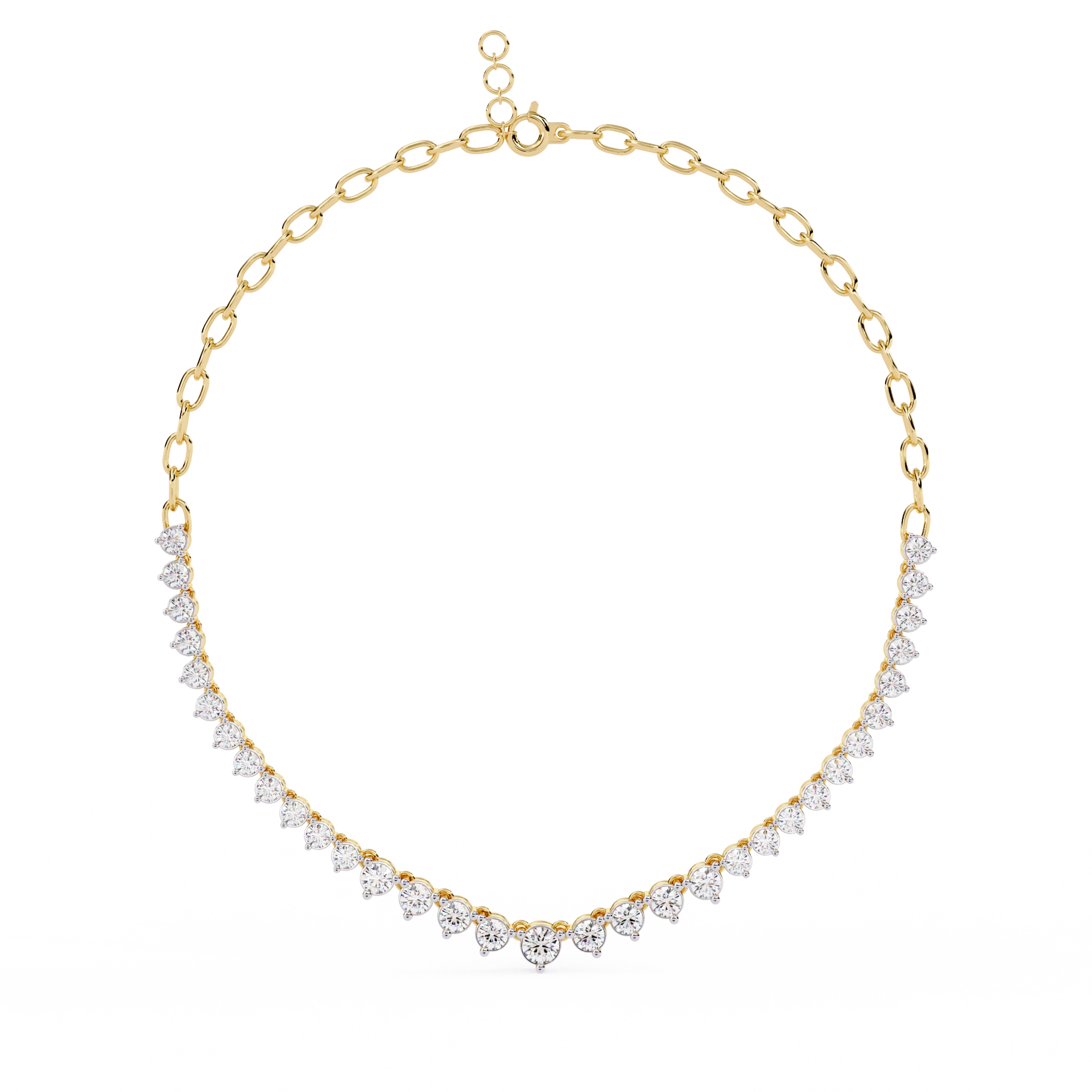 Triangle Diamond Necklace