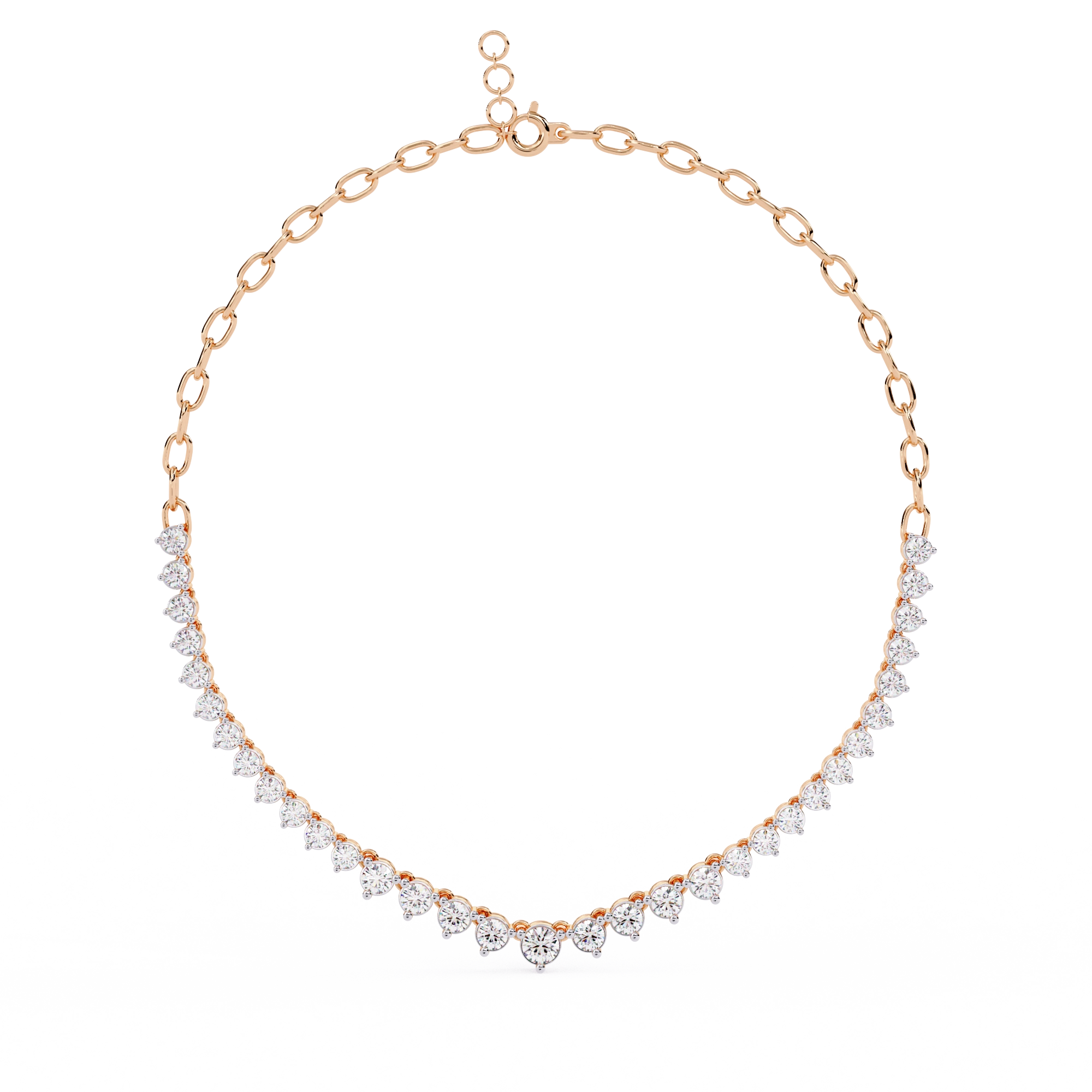 Triangle Diamond Necklace