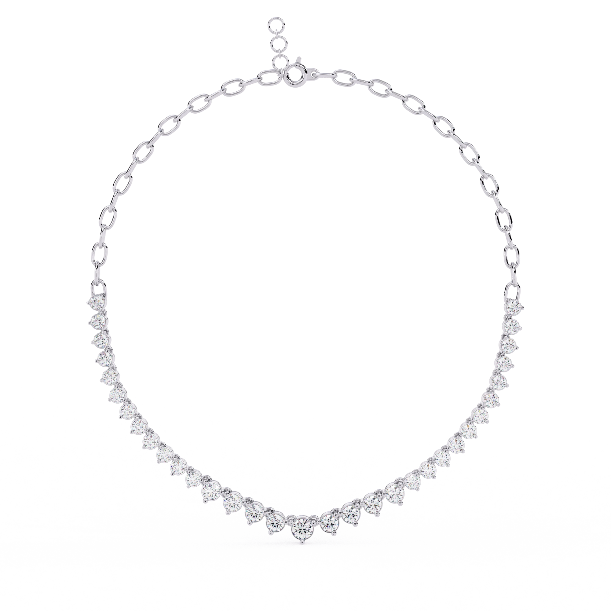 Triangle Diamond Necklace