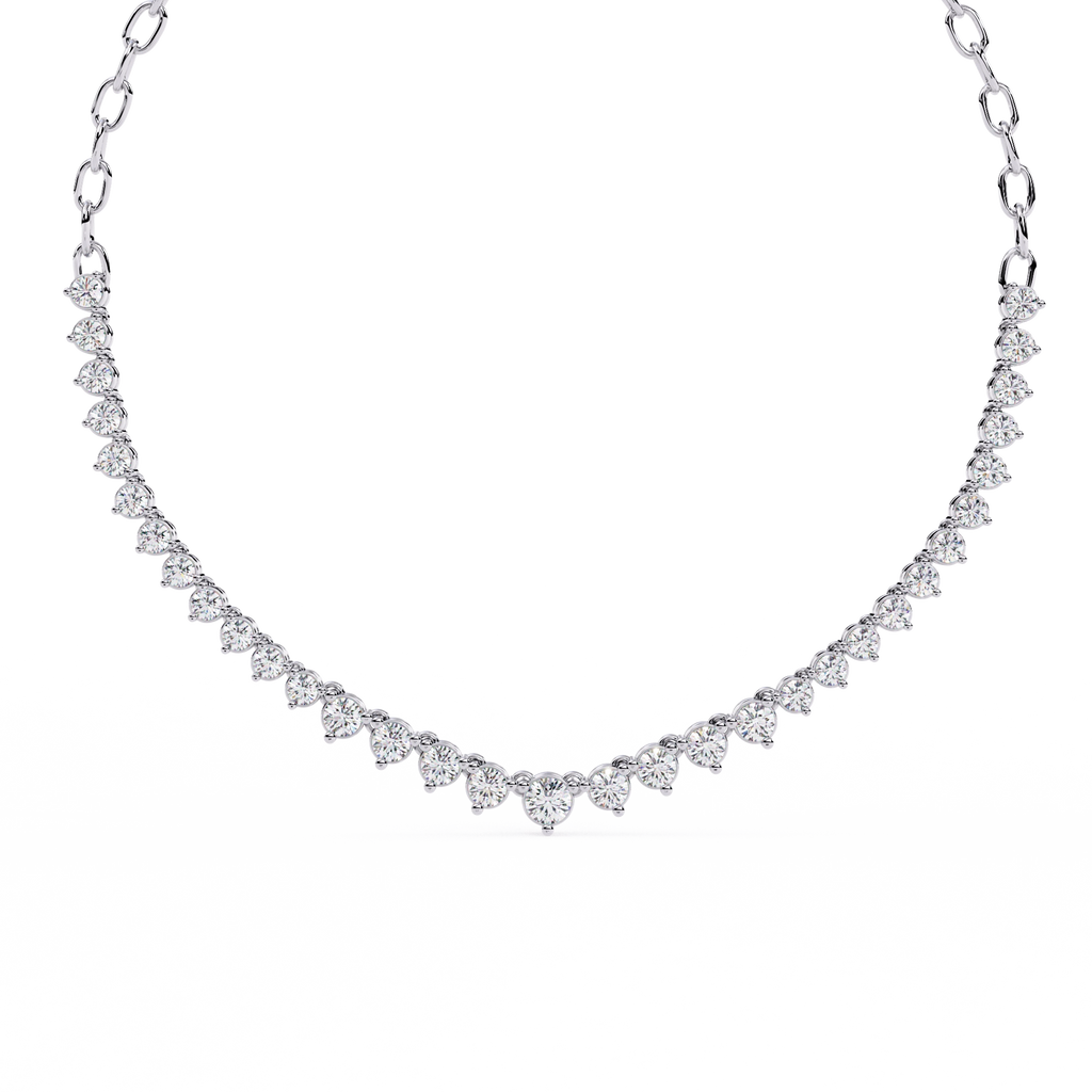 Triangle Diamond Necklace