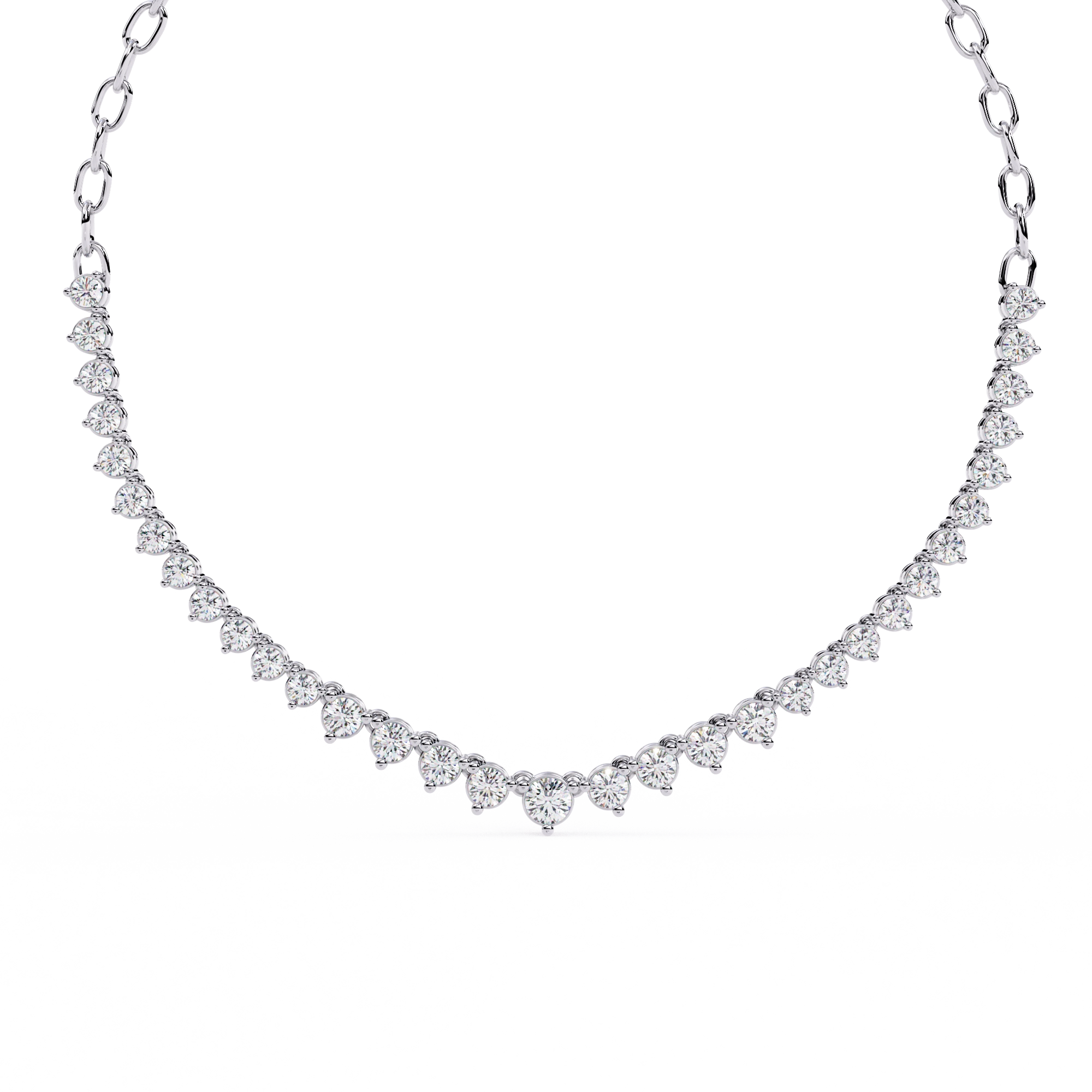 Triangle Diamond Necklace