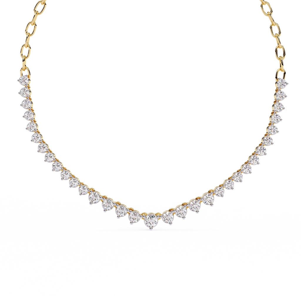 Triangle Diamond Necklace