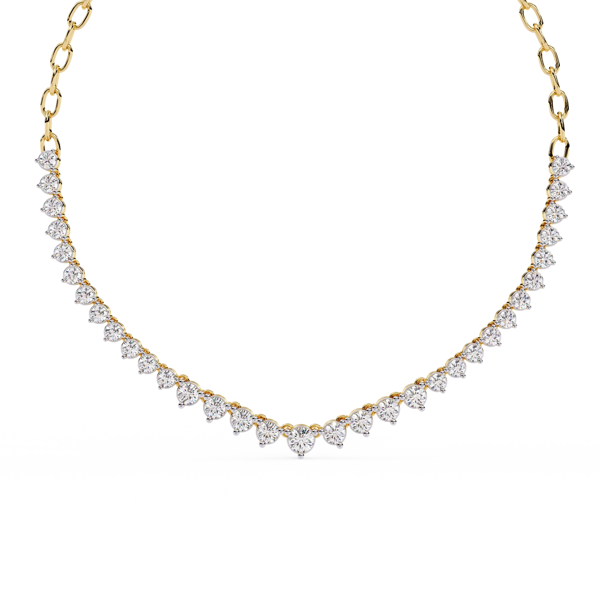 Triangle Diamond Necklace