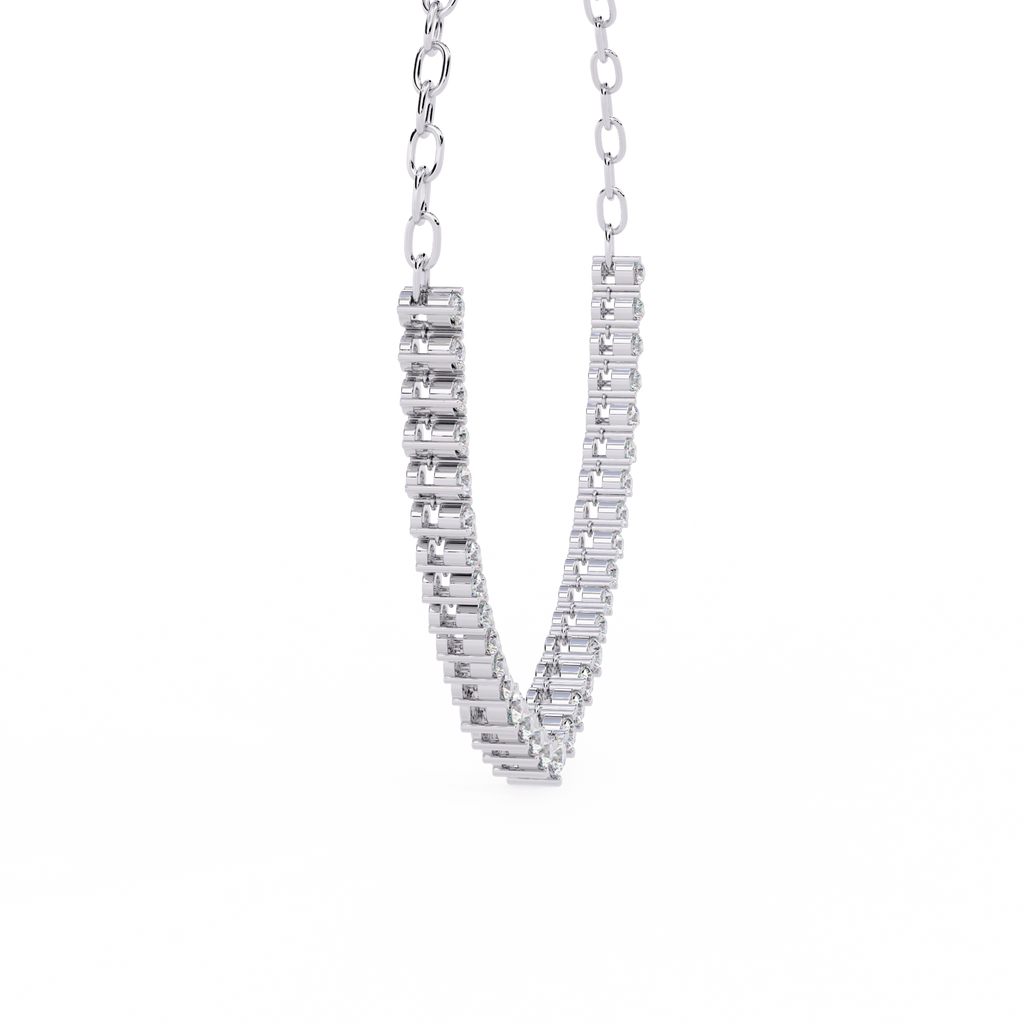 Triangle Diamond Necklace