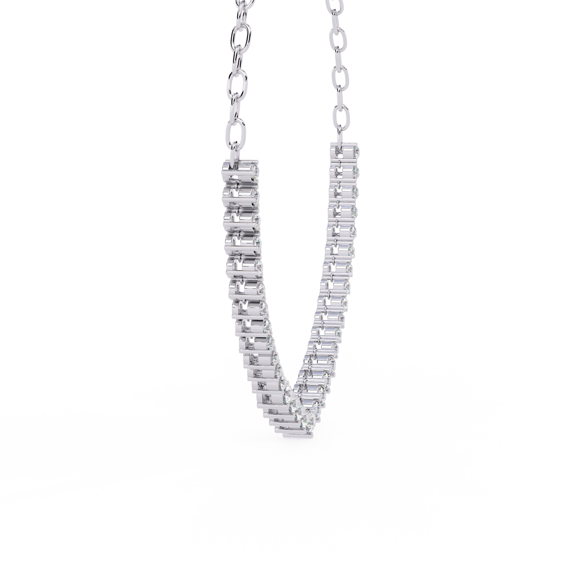 Triangle Diamond Necklace