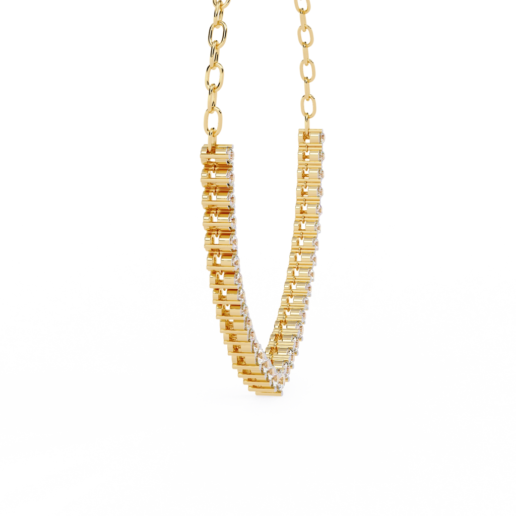 Triangle Diamond Necklace