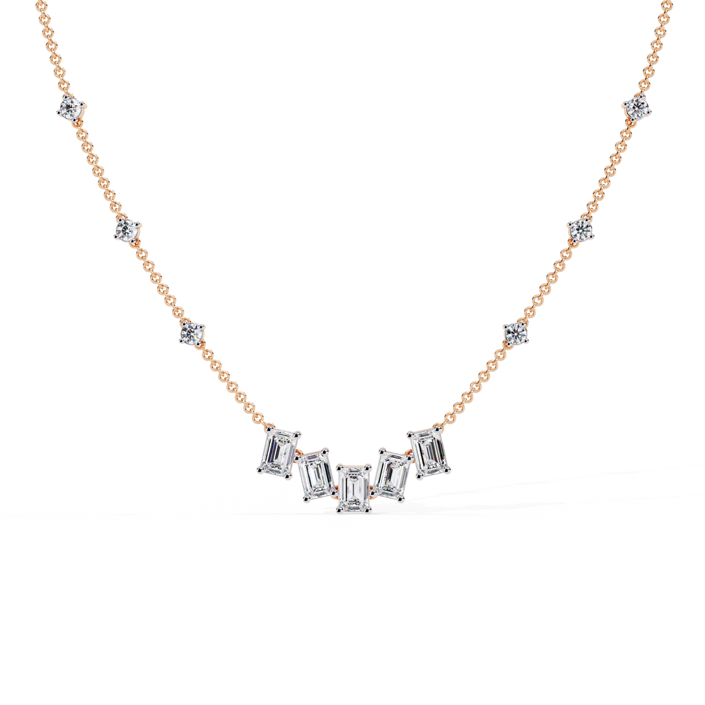 Geometric Diamond Necklace