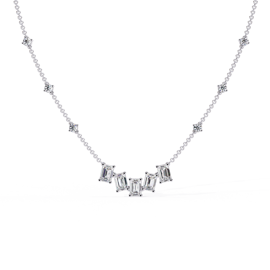 Geometric Diamond Necklace