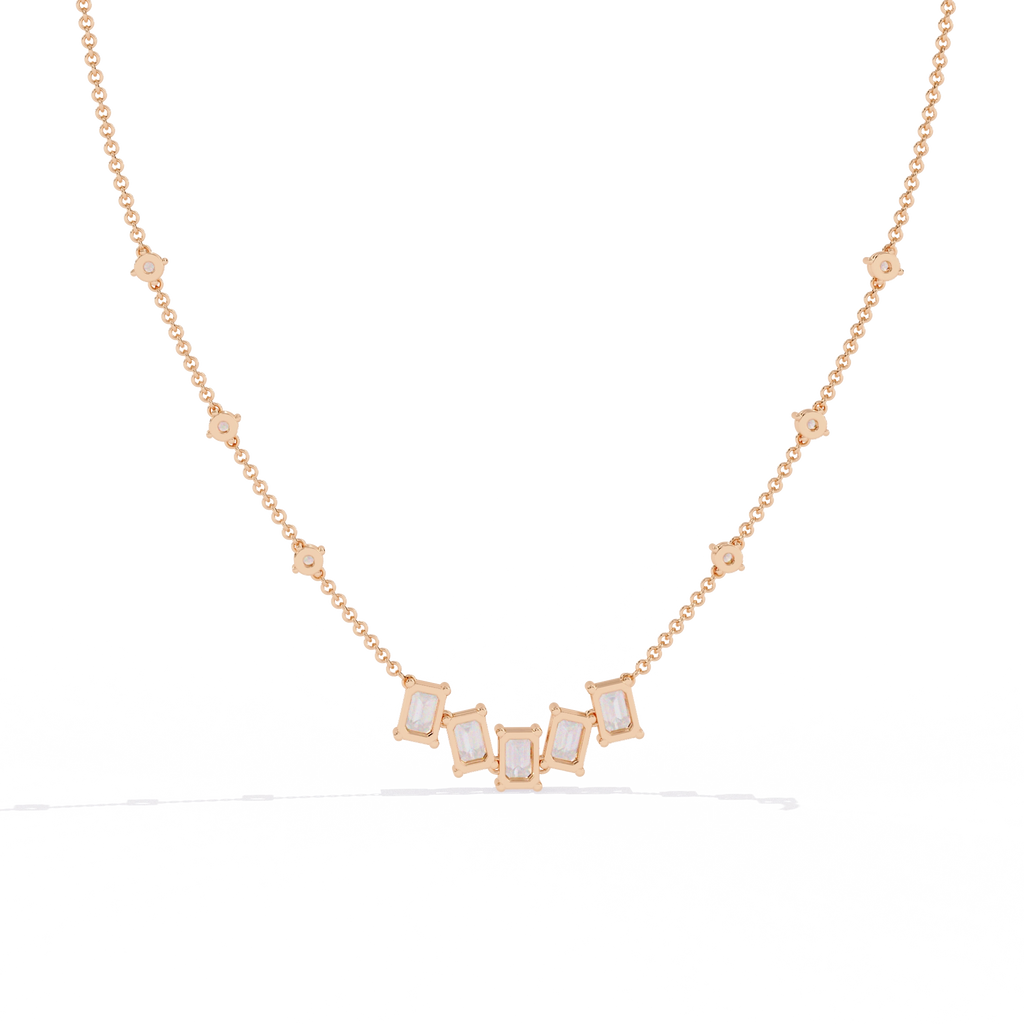 Geometric Diamond Necklace