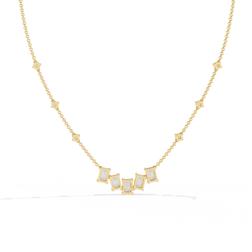 Geometric Diamond Necklace
