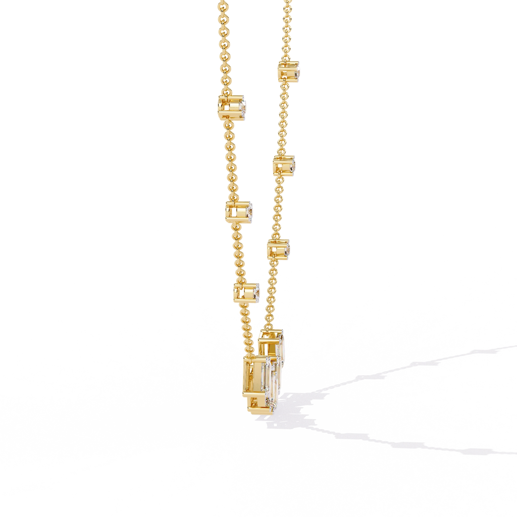 Geometric Diamond Necklace