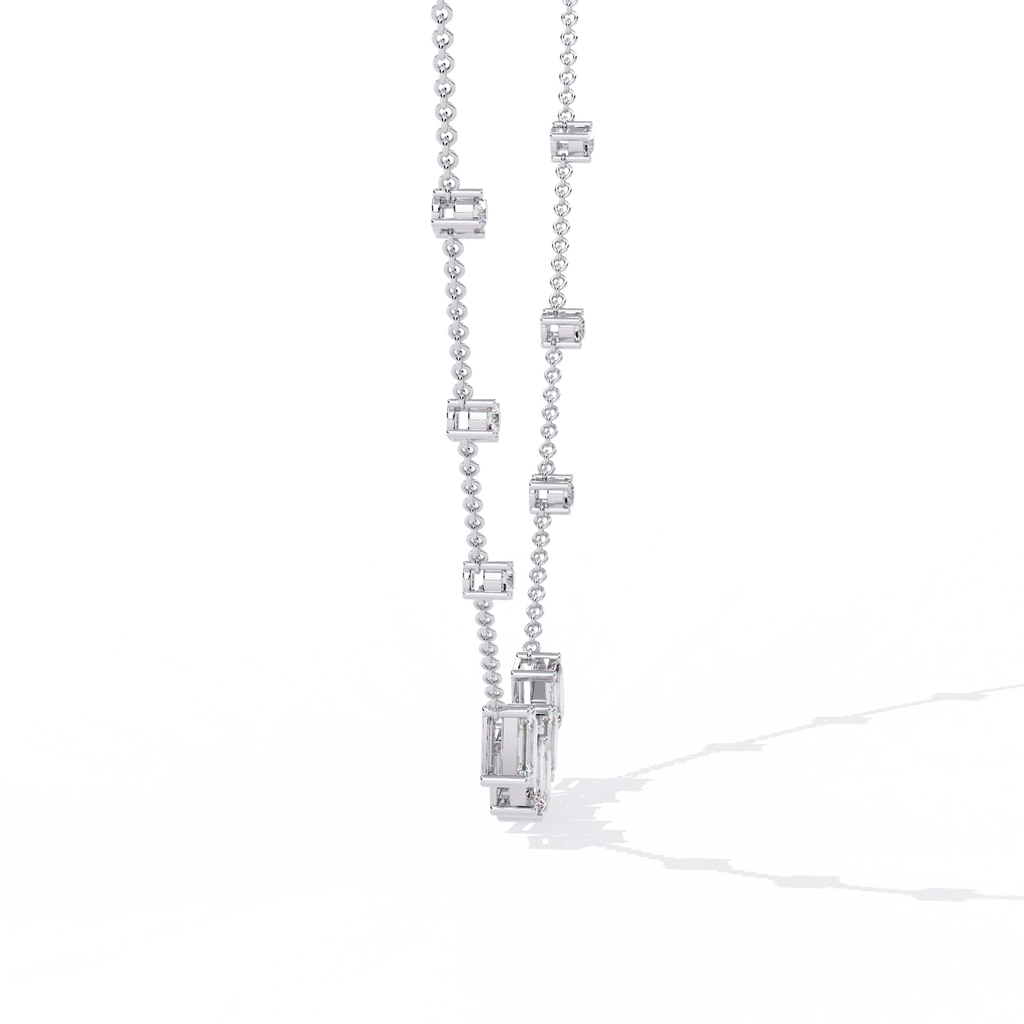 Geometric Diamond Necklace