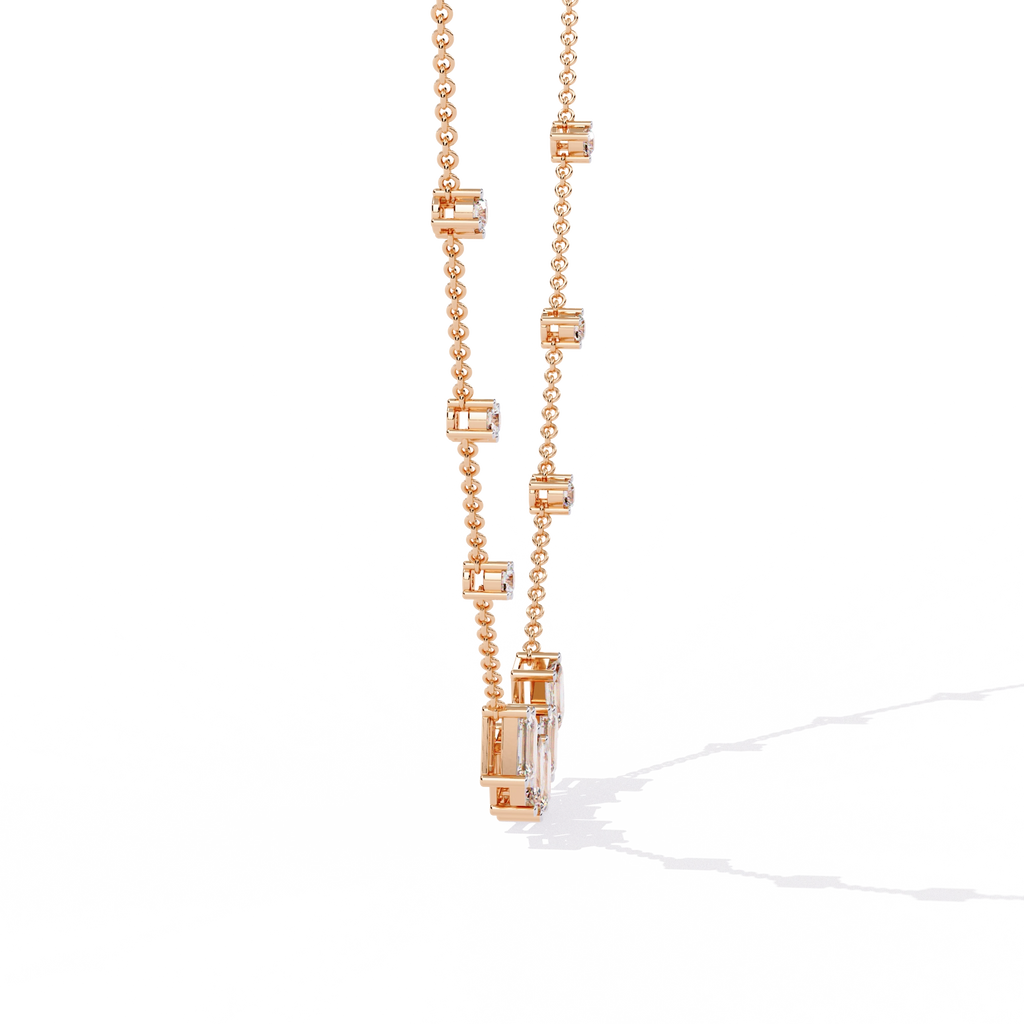Geometric Diamond Necklace
