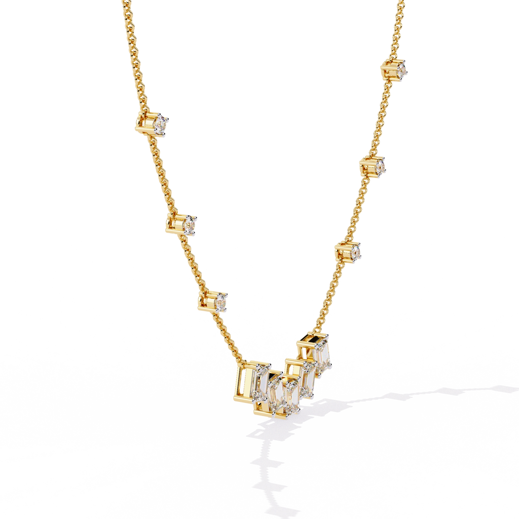 Geometric Diamond Necklace