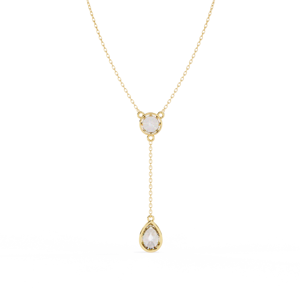 Solitaire Drop Necklace