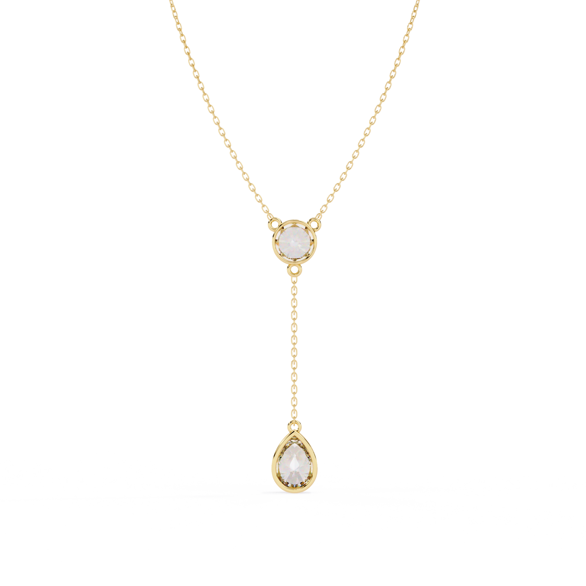 Solitaire Drop Necklace