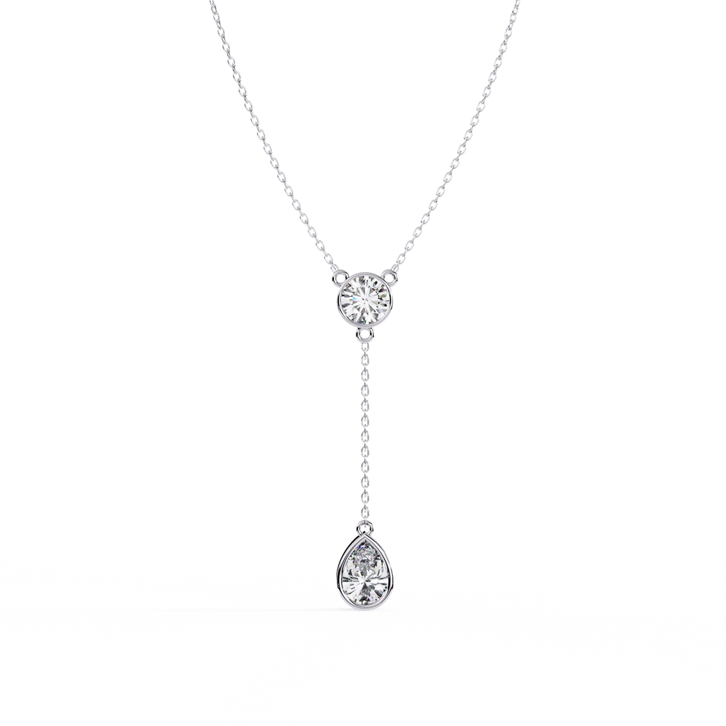 Solitaire Drop Necklace