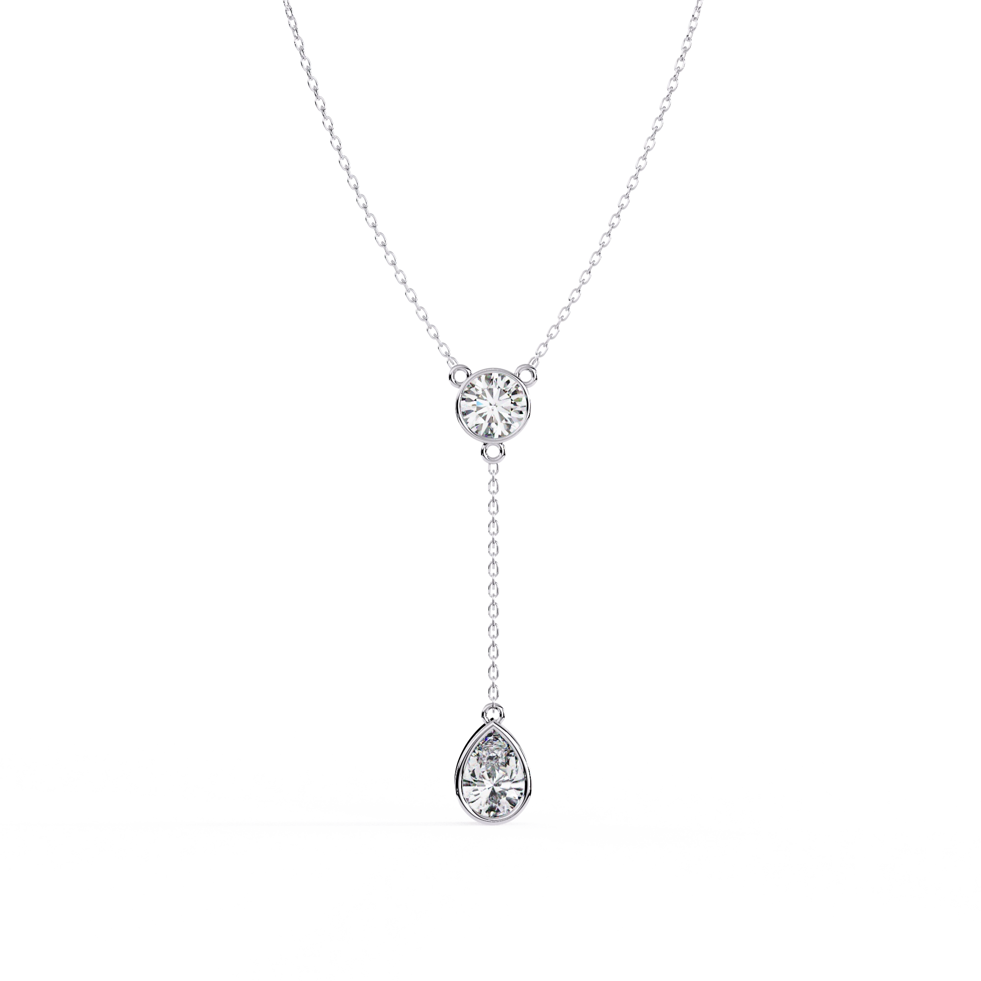 Solitaire Drop Necklace