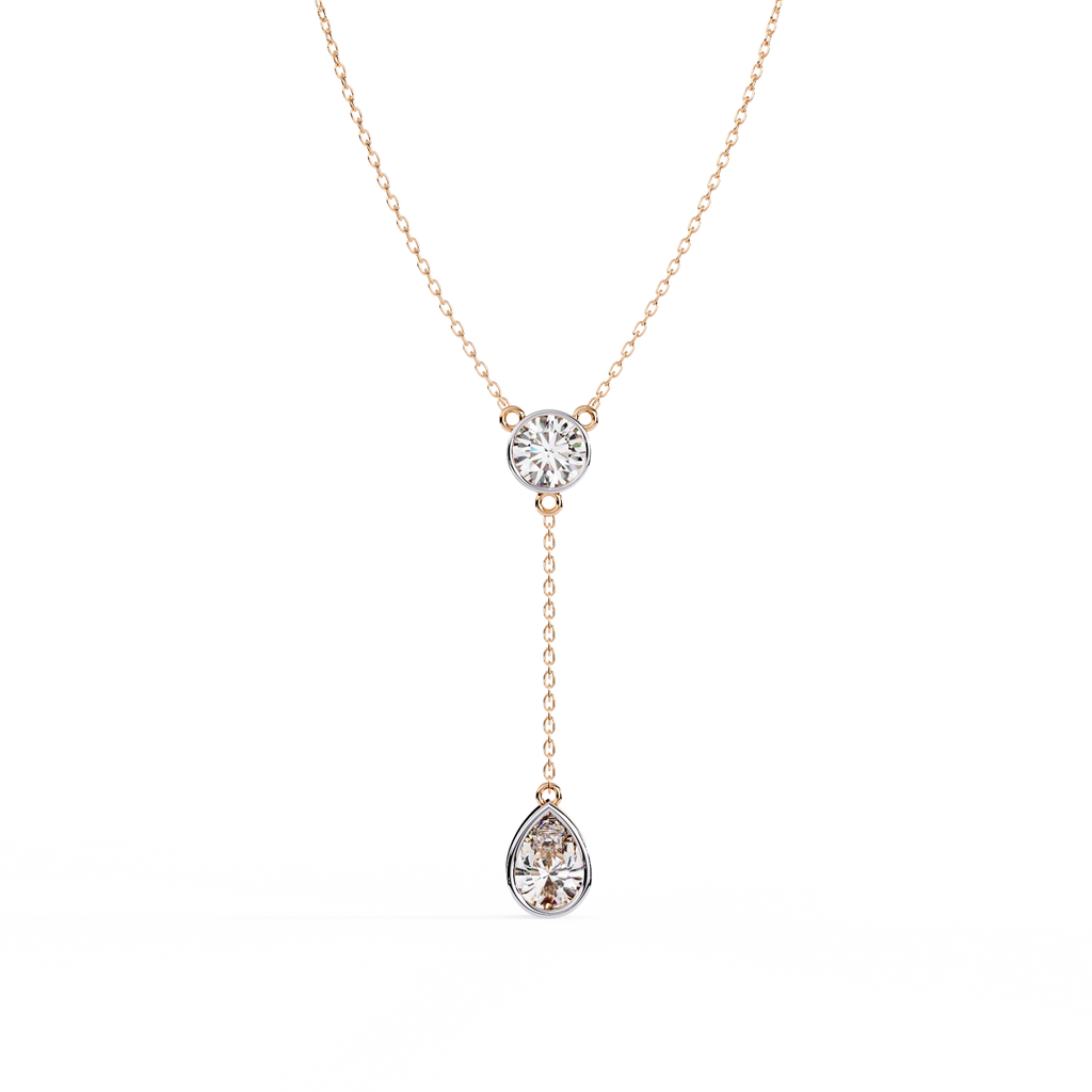Solitaire Drop Necklace