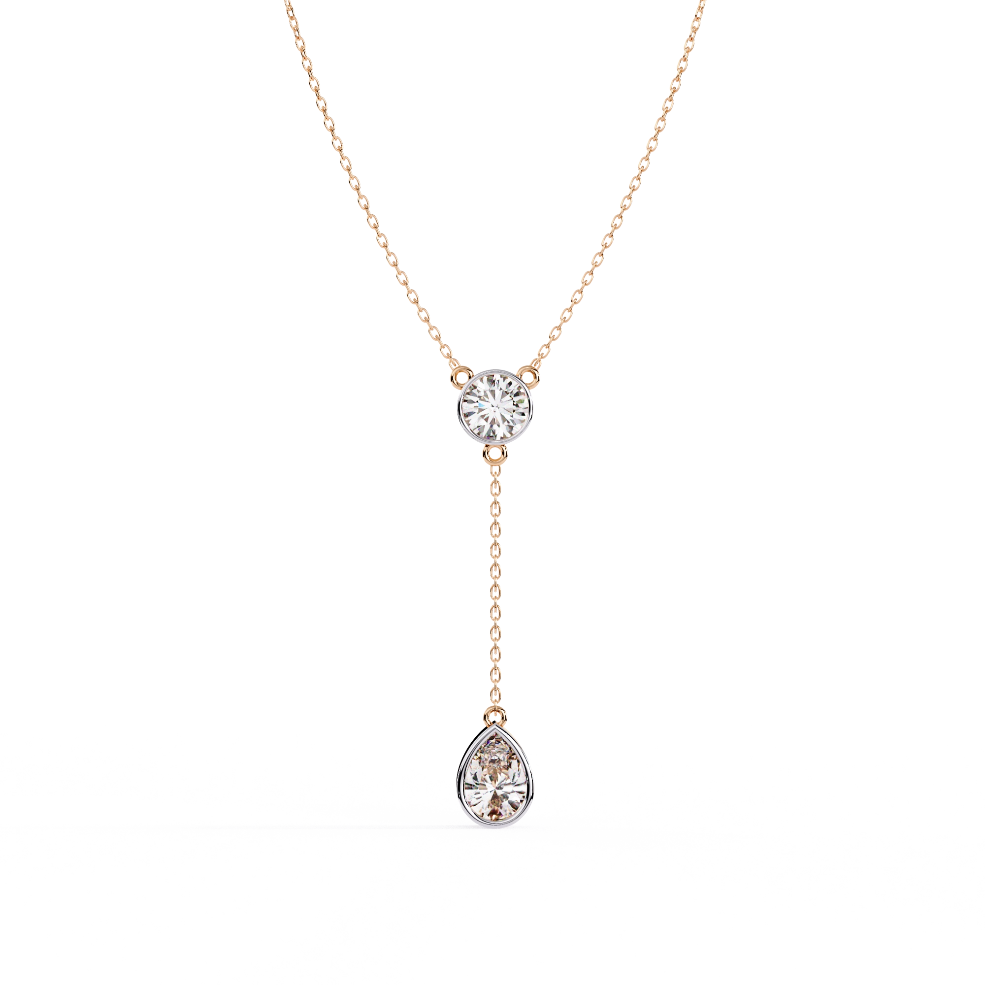 Solitaire Drop Necklace