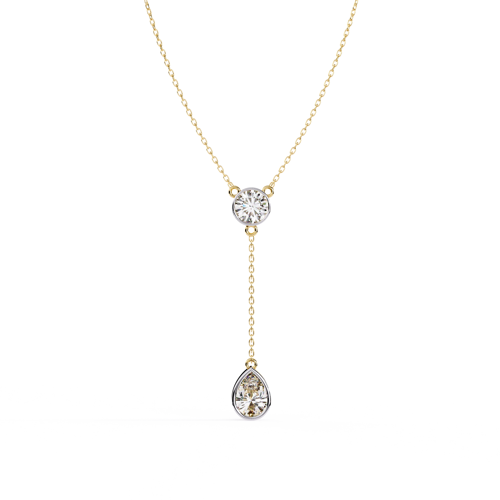 Solitaire Drop Necklace