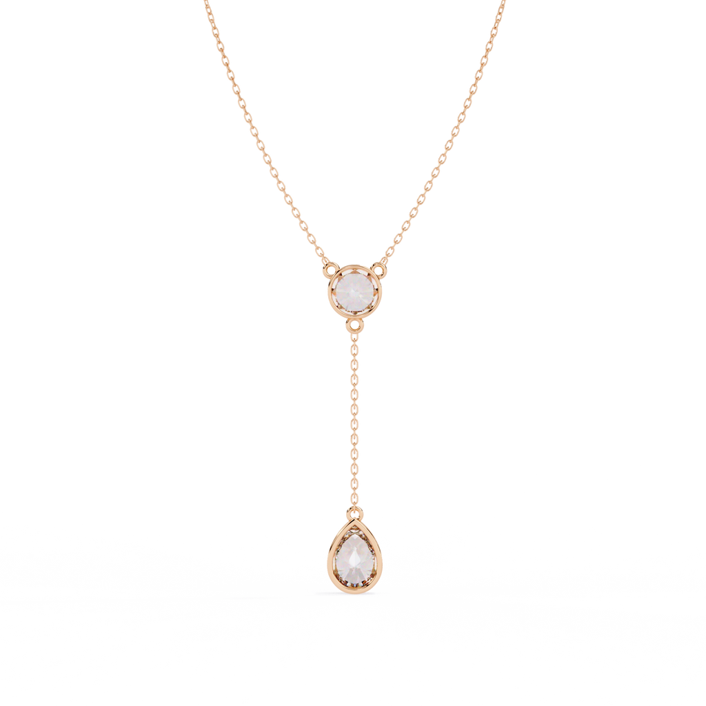 Solitaire Drop Necklace