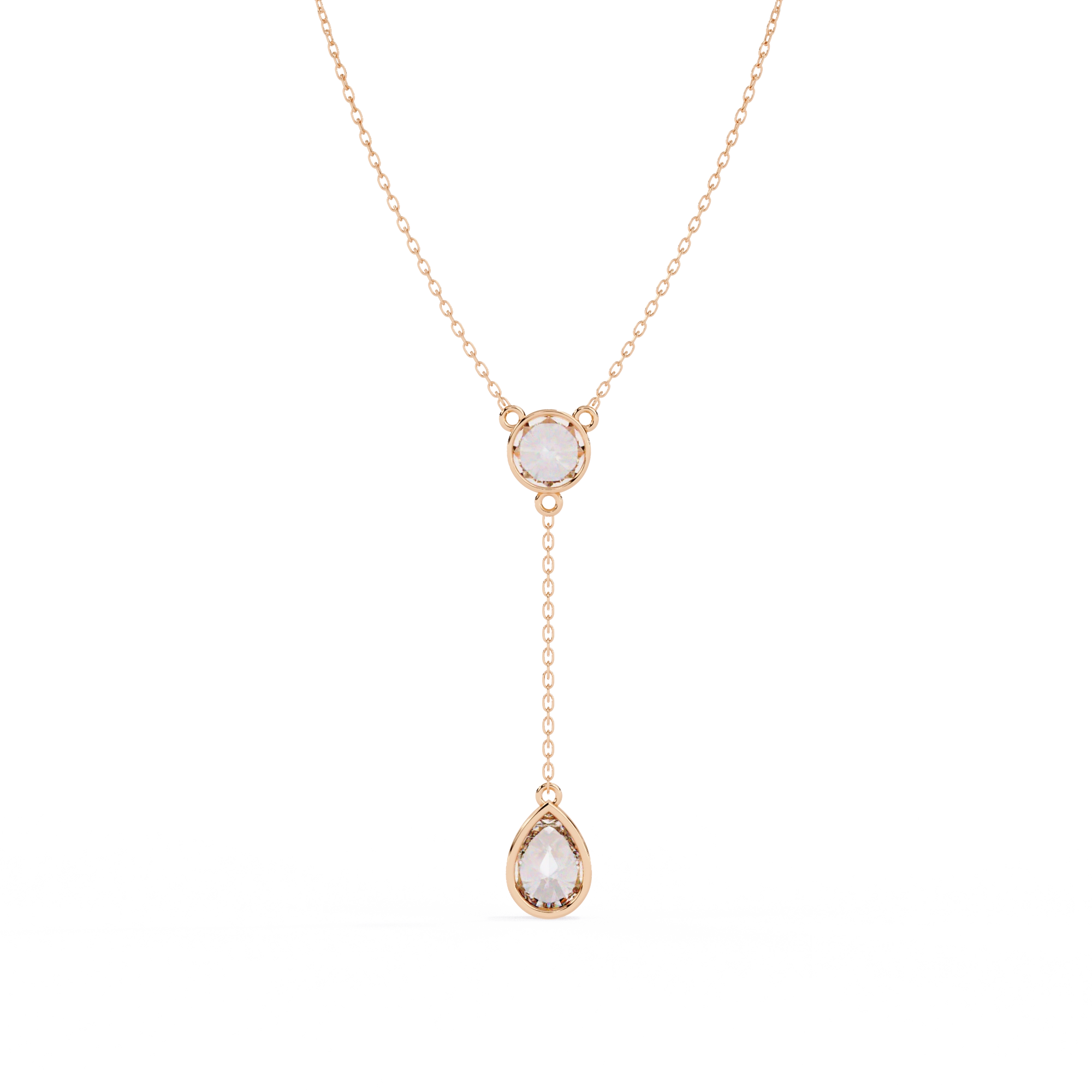 Solitaire Drop Necklace