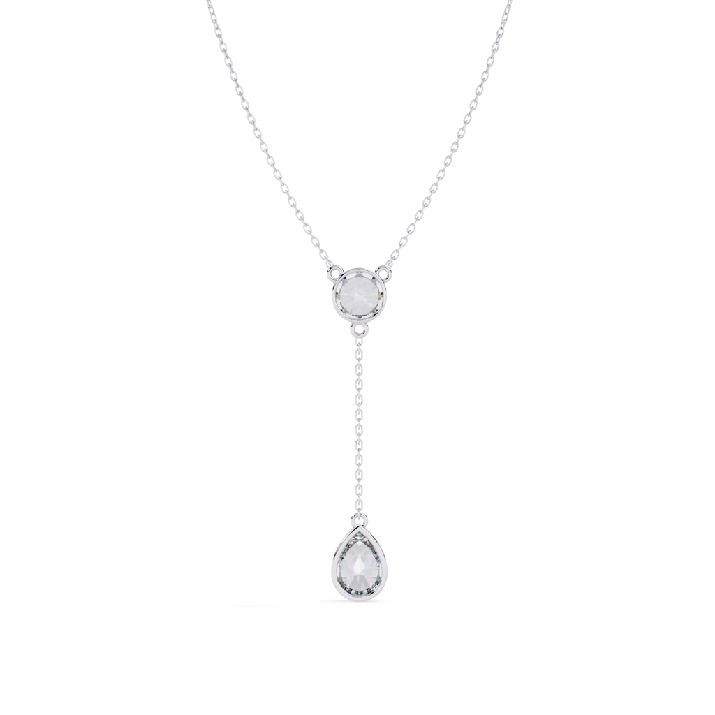 Solitaire Drop Necklace