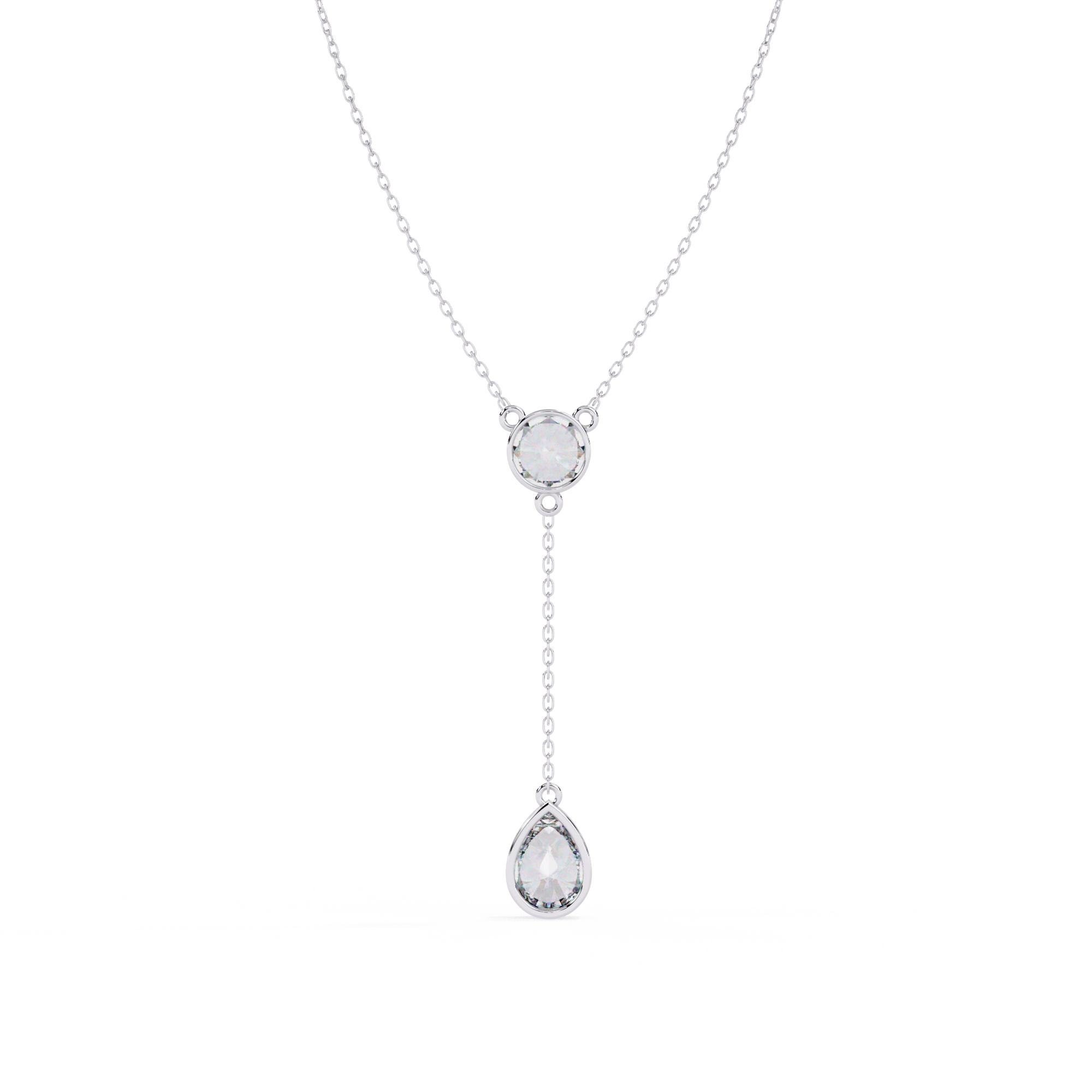 Solitaire Drop Necklace