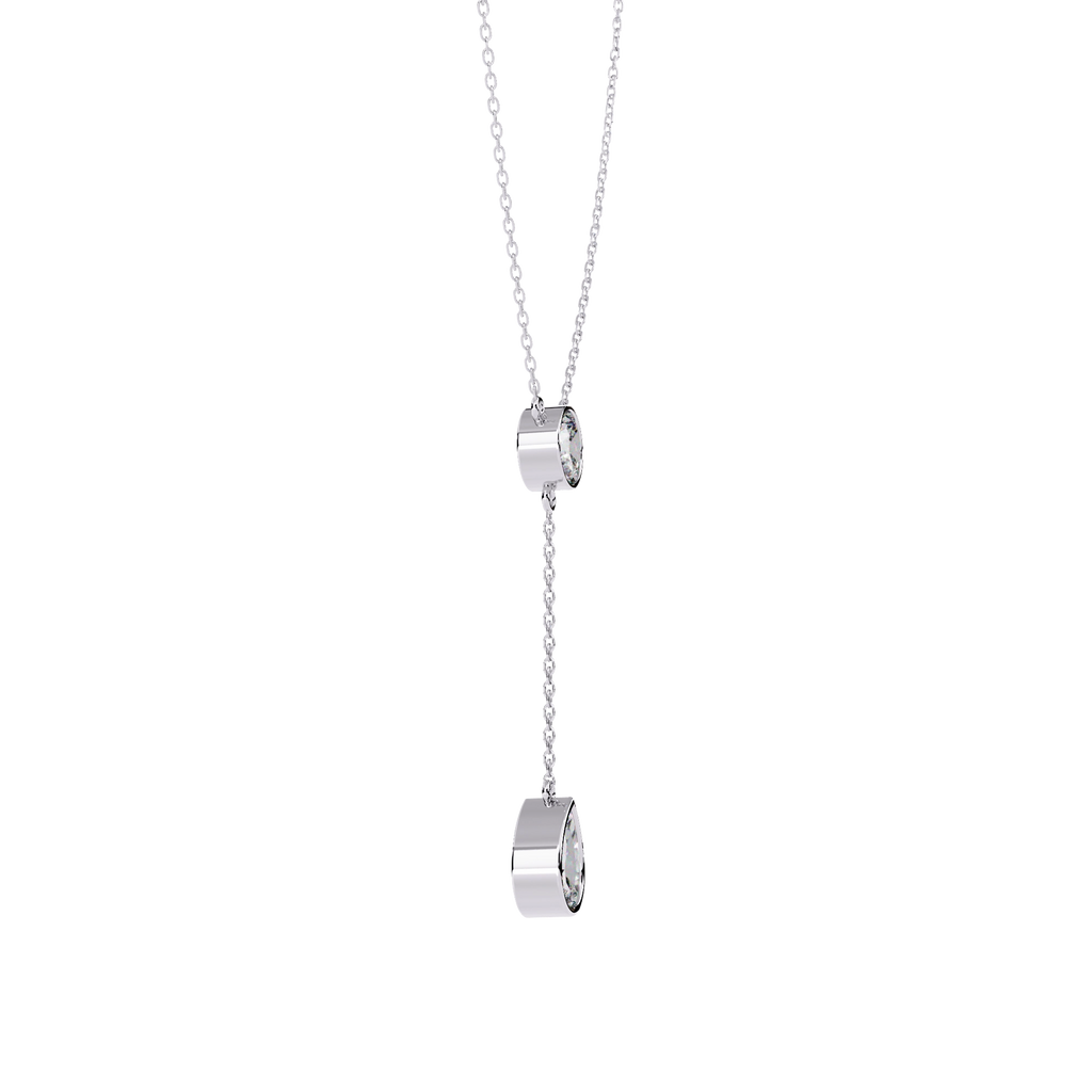 Solitaire Drop Necklace