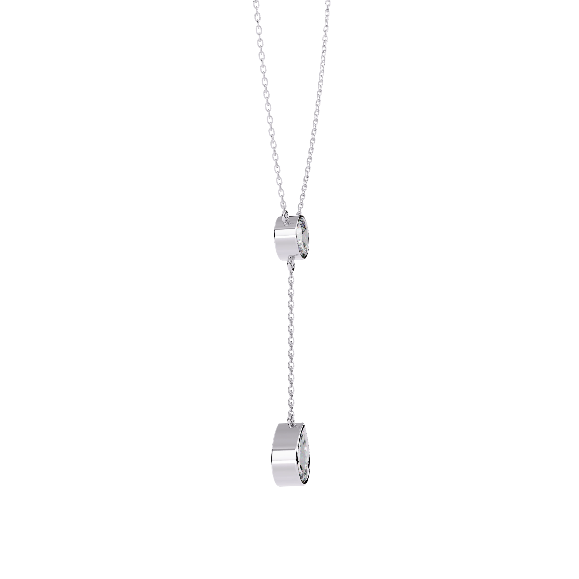 Solitaire Drop Necklace