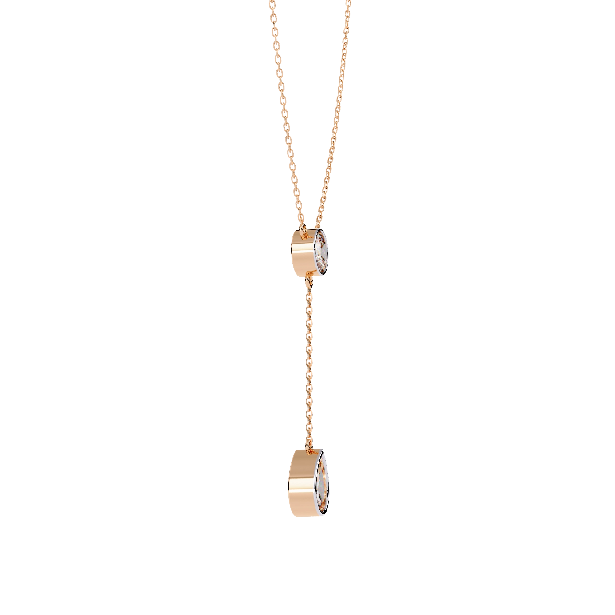 Solitaire Drop Necklace