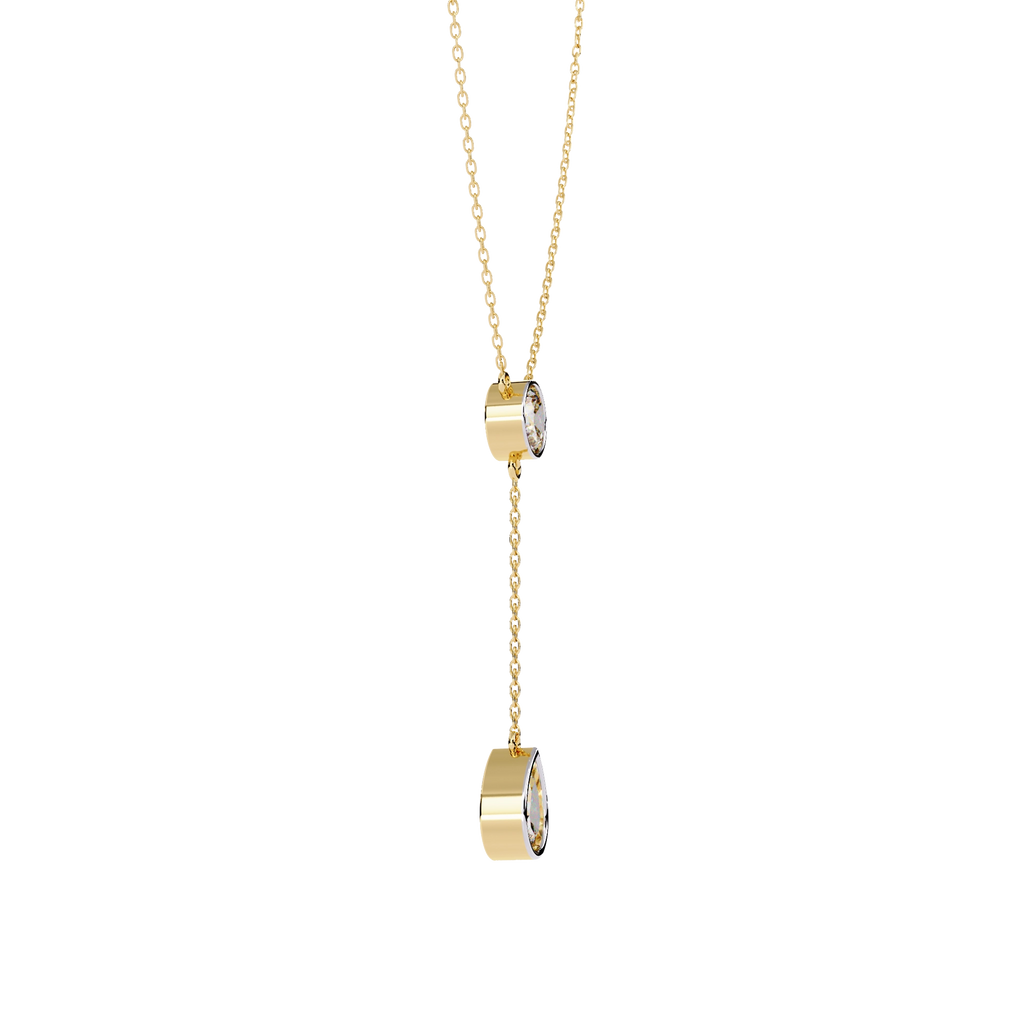 Solitaire Drop Necklace