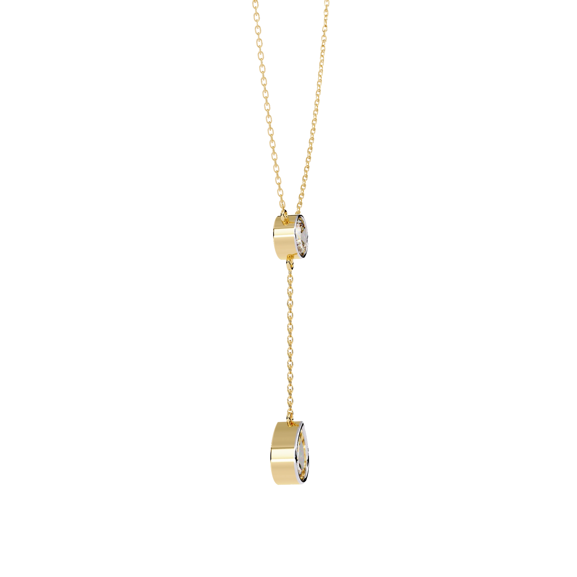 Solitaire Drop Necklace