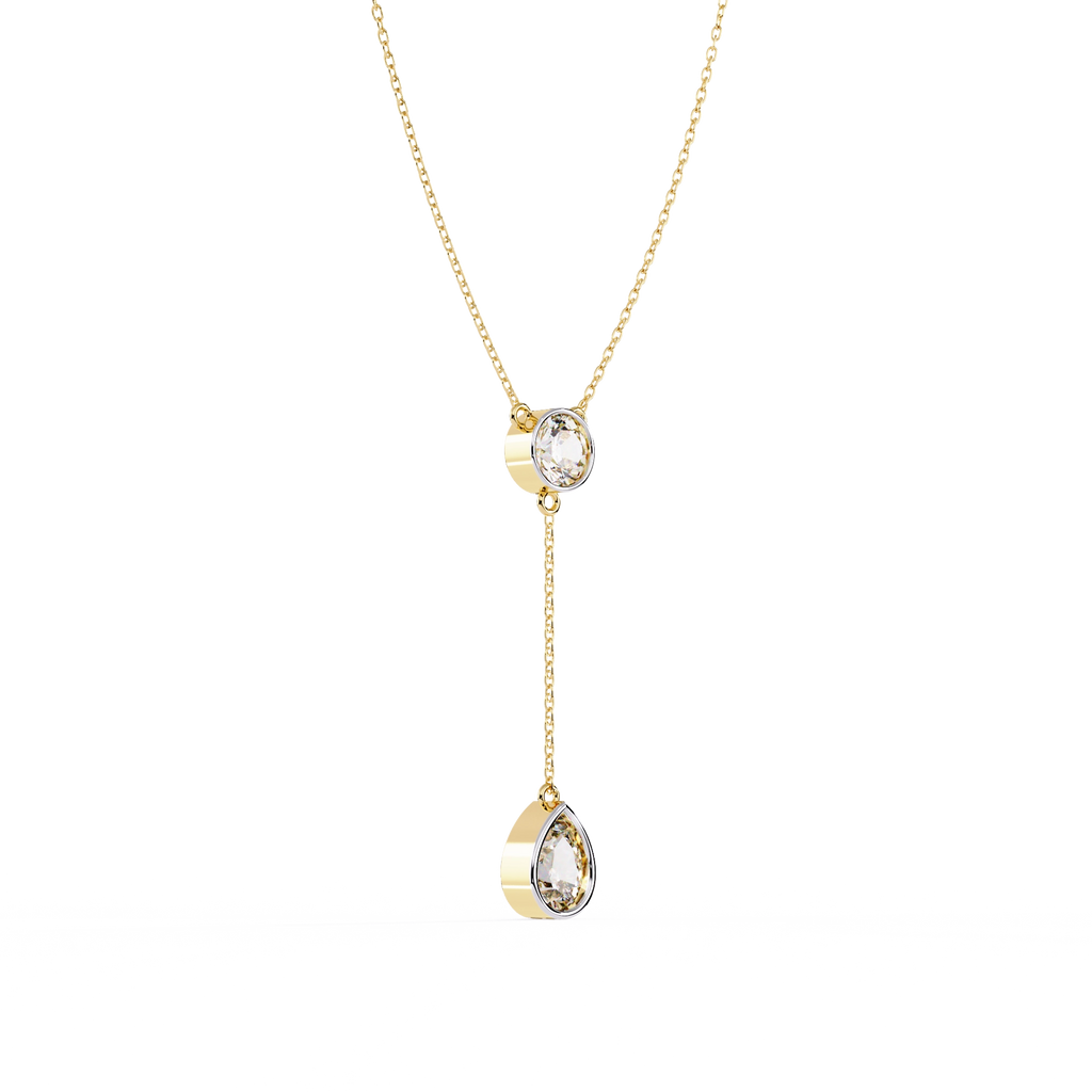 Solitaire Drop Necklace
