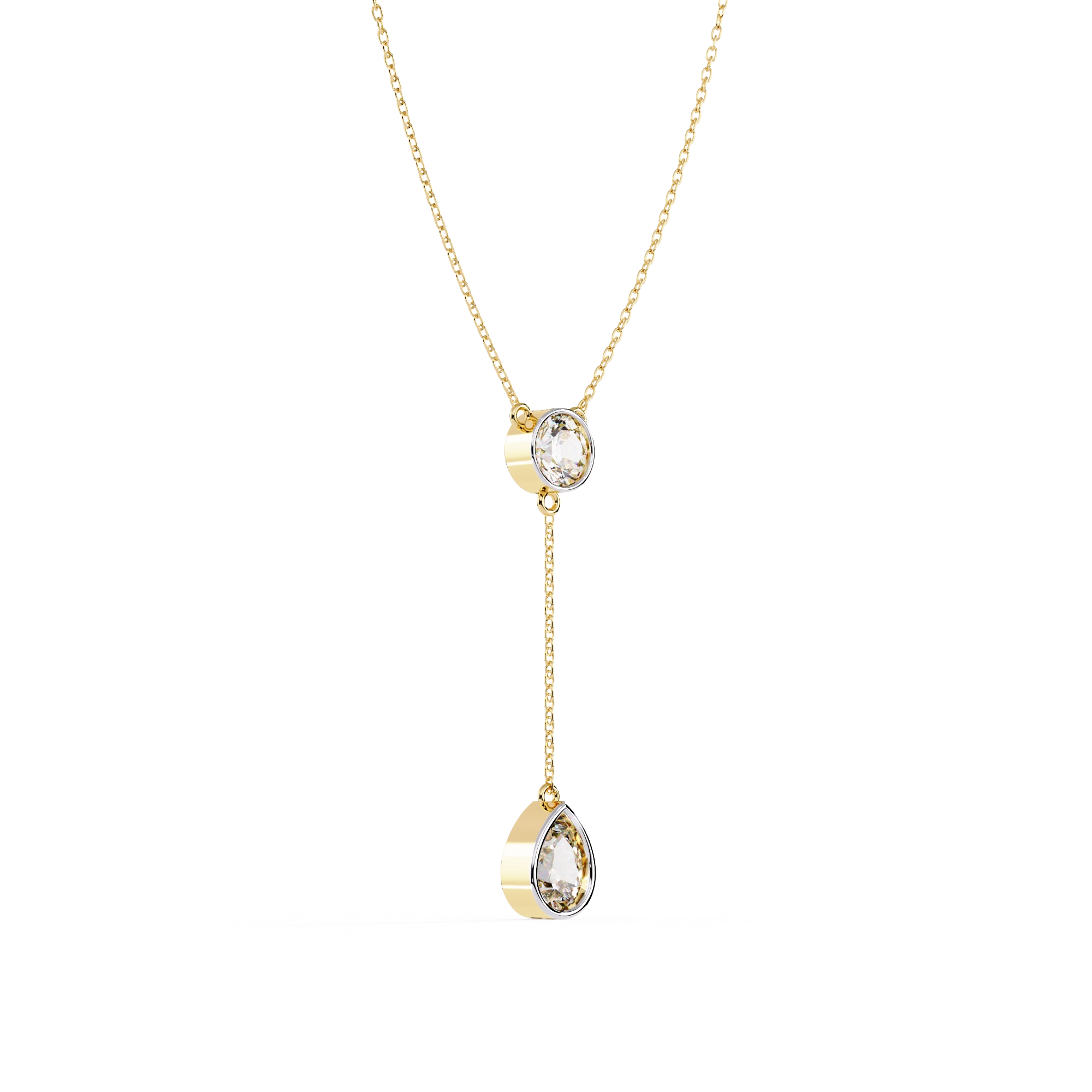 Solitaire Drop Necklace