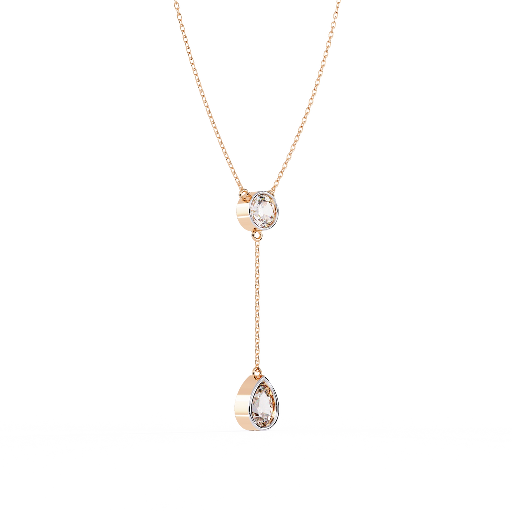 Solitaire Drop Necklace