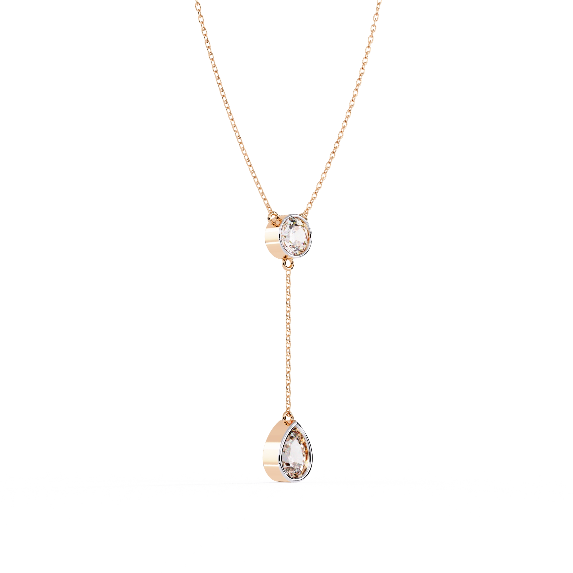 Solitaire Drop Necklace